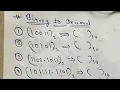 Binary to decimal conversion Number System Suchna Sahayak IA Rsmssb 2023