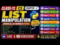 Class-12 CS Chapter - 2 List Manipulation EnhanceCodeLearning