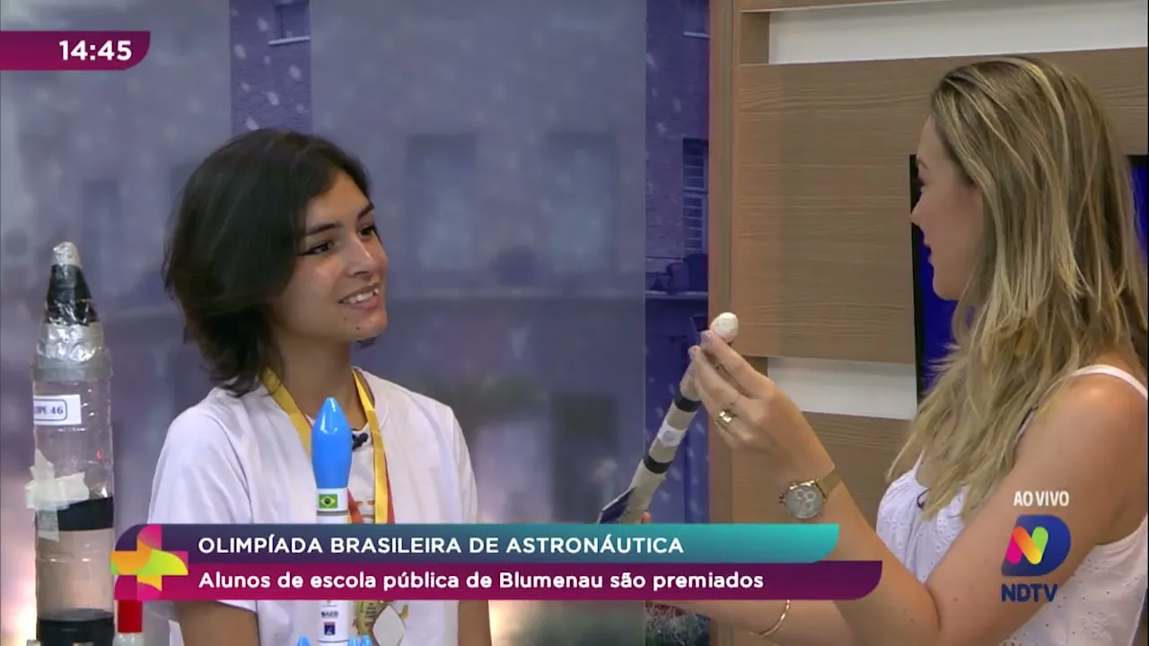 Alunos de escola pública de Blumenau são premiados na Olimpíada Brasileira de Astronáutica