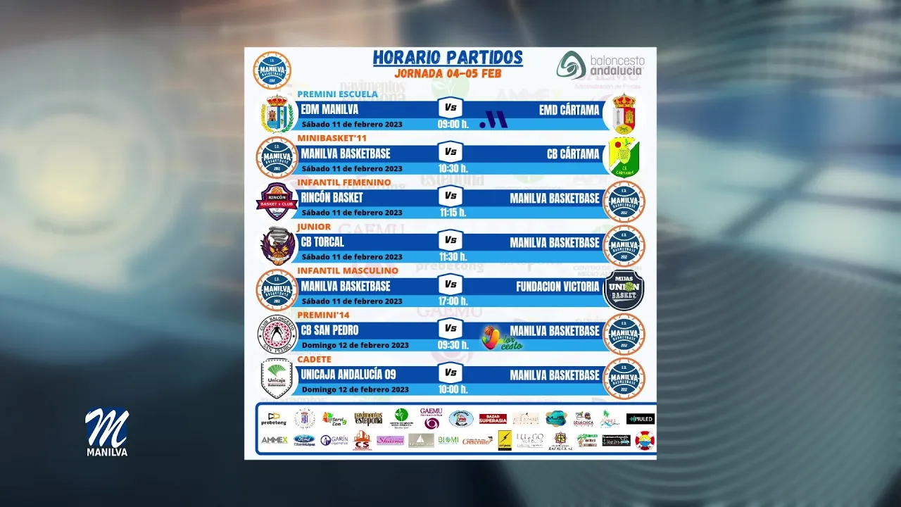 Agenda deportiva del fin de semana