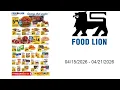 Food Lion Weekly Ad - 2026