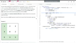 3min to learn leetcode 1631 Path With Minimum Effort