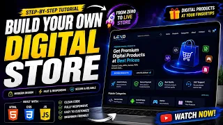 Build Your Own Digital Store Website Complete HTML CSS JavaScript Tutorial 2026
