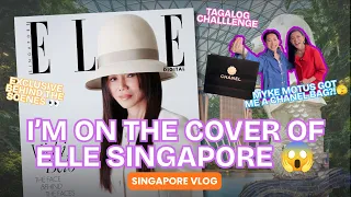 BEHIND THE SCENES OF MY ELLE COVER !! | Exploring Singapore with Myke Motus + Tagalog Challenge