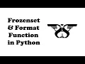 175 Frozenset and Format Function in Python with Example Code Union Intersection Difference