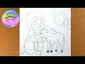 Download Lagu Prachtige schetstekening van Heer Krishna-fluit | Eenvoudige tekening van Krishna Ji | Potloodtek...