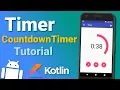 Make a Timer App Countdown Timer Ep 2 - Android Kotlin Tutorial