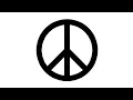 Simple Python Turtle Graphic and Code Peace Symbol