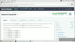 Sequence Equation Hacker Rank Solution in C Programming Language