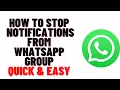 Download Lagu how to stop notifications from whatsapp group,how to block notifications from whatsapp group