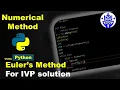 Python Code of Euler s Method Solution of IVP numerically