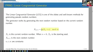102C Lesson 3-1 Random Number Generation Inverse Transform Method Lecture 1
