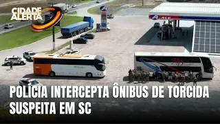 Ônibus de torcida organizada é parado pela PM em Ibirama
