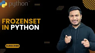 Frozenset in Python The Complete Python Course Basic to Advance Python Tutorial