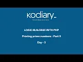 Maths Logic Building with PHP - Day3