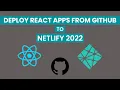 EASIEST WAY TO DEPLOY REACT APP TO NETLIFY FROM GITHUB