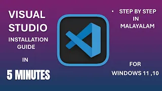 How to Install Visual Studio Code in Windows 10 11 In Malayalam
