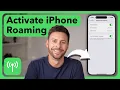 How To Activate Roaming On iPhone