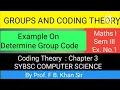 To Determine Group Code Groups And Coding Theory Prof F B Khan Sir