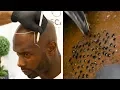 Bald Man Gets A Realistic Hair Tattoo