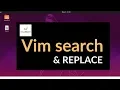 and Replace in Vim