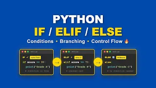 Python If Elif and Else Statements Visually Explained Python Tutorial for Beginners