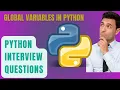 How to use global variables in python global variables in python