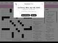 The Washington Post LA Times Crossword 2025