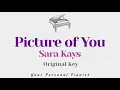 Picture of You - Sara Kays (Original Key Karaoke) - Piano Instrumental Cover
