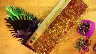 How to Build a Mardi Gras Shoebox Float