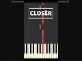 Download Lagu Closer | Piano Tutorial #shorts