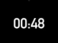48 seconds countdown timer without alarm