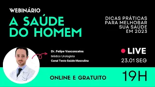 Convite Webinário A Saúde do Homem