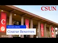 Course Reserves
