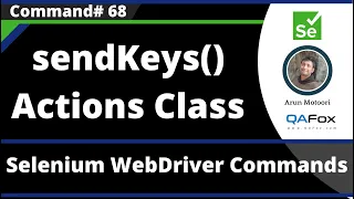 sendKeys Command of Actions Class - Selenium WebDriver