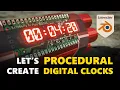 Make a Working Digital Clock in Blender Geometry Nodes Tutorial