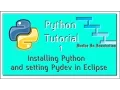 Python Programming Tutorial 1 - Installing Python and pydev plugin installation in eclipse