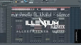 Marshmello ft. Khalid - Silence (Illenium Remix) (Slleepwalker Remake) Fl Studio