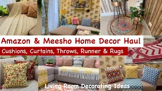 MEESHO AMAZON HAUL SIMPLYFY Your SPACE with Best Throws Runner carpet curtains cushion covers