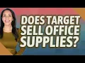 Does Target sell office supplies