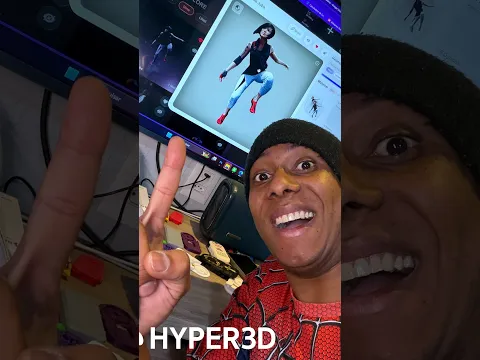 Tirei a Faith do Mirrors Edge pra ficar pendurada na beira do meu monitor no Hyper3D Rodin Gen 2.5!