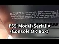 PS5 How to Find Model Serial Number