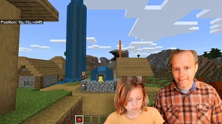 MakeCode Python for Minecraft Education Edition - Lava Tower and Super Hero