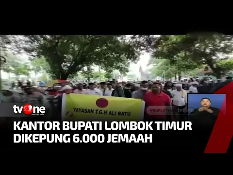 Tak Rela Makam Leluhur Dihina, Ribuan Massa Kepung Kantor Bupati Lombok Timur