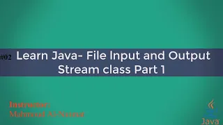 Learn Java - File lnput and Output Stream class Part 1