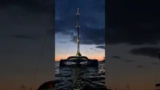 We are back on water ⛵️ #shorts #trimaran #sailing #yacht