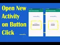 How to Make a Button Open a New Activity Android App Development for beginners 2020