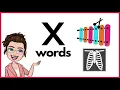 WORDS THAT START WITH LETTER Xx X Words Phonics Initial Sounds LEARN LETTER Xx