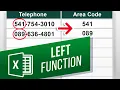 How to Use the Excel LEFT Function