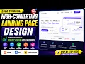 High-Converting Landing Page Design Tutorial 2026 HTML CSS JavaScript Complete Guide